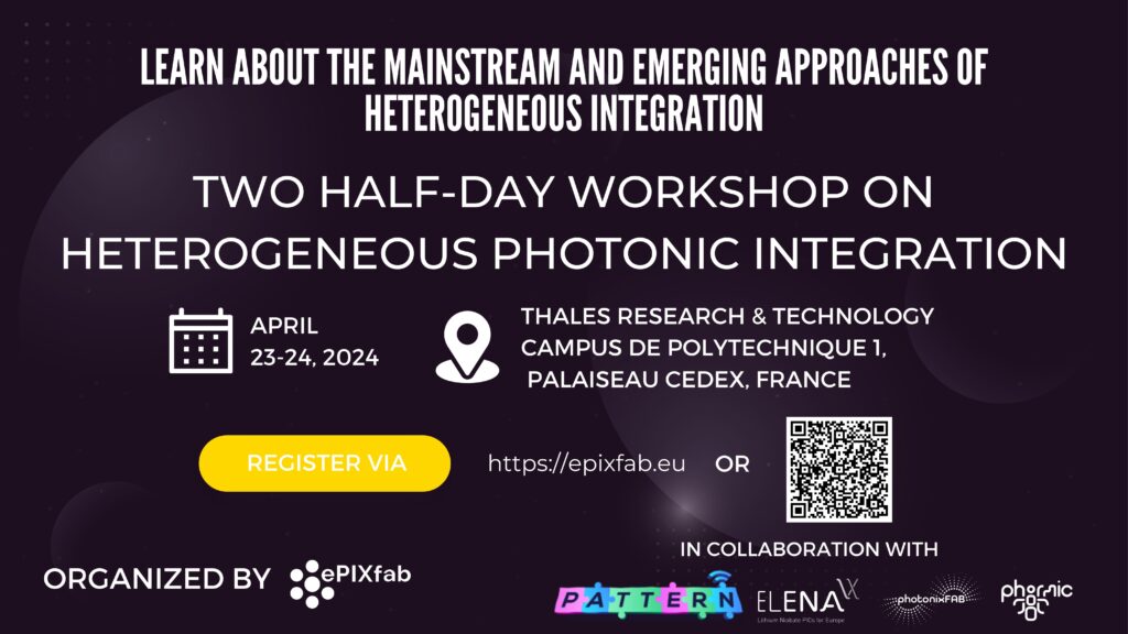 Discover the forefront of photonics integration at an exclusive Workshop on 